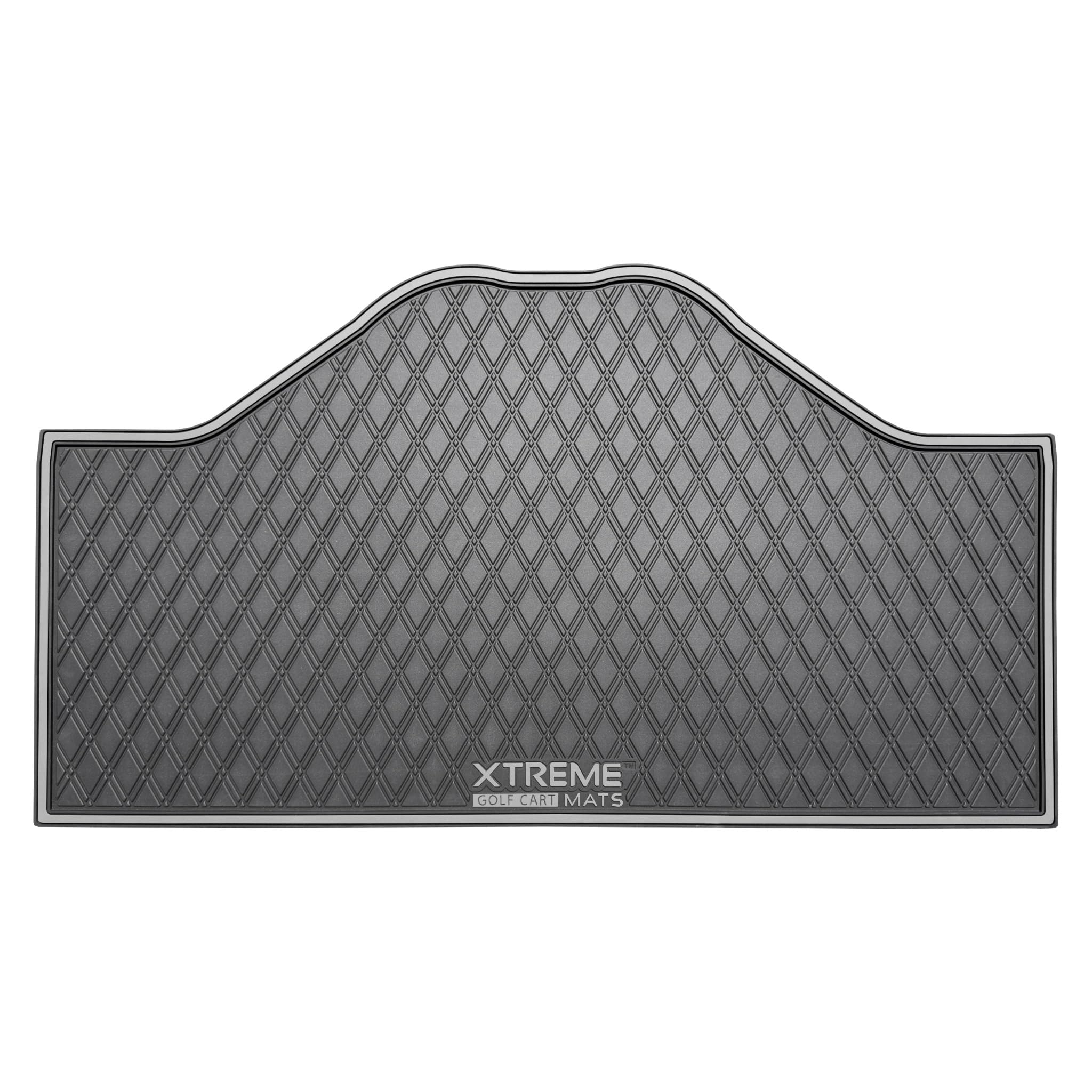 Xtreme Golf Cart Rubber Floor Mats Compatible with Epic E20FX - Red Trim