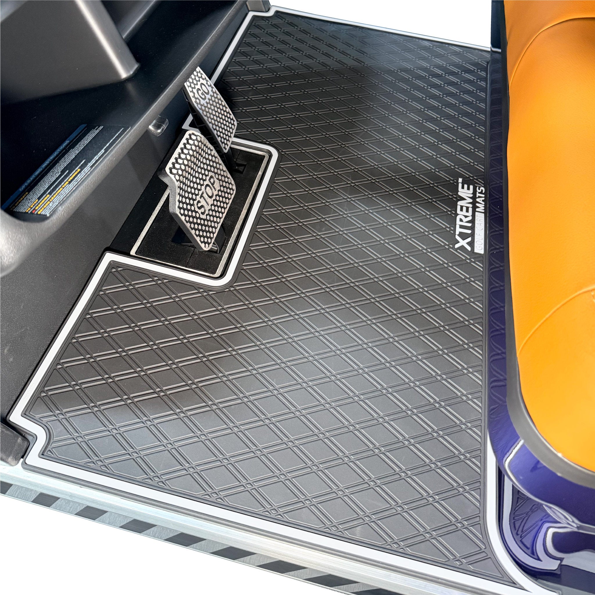 Dach Apollo Floor Mat Set | Fits 1st & 2nd Row of Dach Apollo 4 Passenger Forward Facing Golf Carts