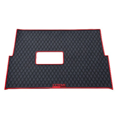 Xtreme Golf Cart Mat Compatible with Advanced EV Advent 2 & 4 - Red Trim