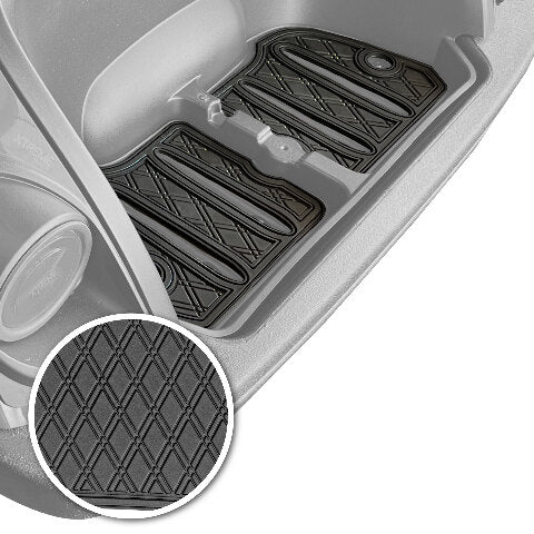 Xtreme Golf Cart Mats Rubber Bag Well Mat Compatible with Yamaha Drive2 Golf Cart Models | Fits 2017+ DR2 Models | Liner Protects Factory Bagwell for Golf Clubs and Bags - Red Trim
