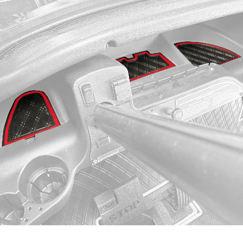Xtreme Golf Cart Mats Dash Mats and Golf Cart Cubby Inserts for Club Car Precedent (04-22), Tempo & Onward (17-25), V4L (22-25) Models | Rubber Dashboard Protection Liner