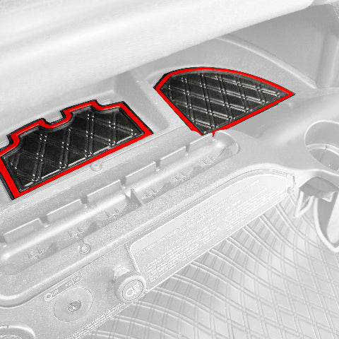 Xtreme Golf Cart Mats Dash Mats and Golf Cart Cubby Inserts for Club Car Precedent (04-22), Tempo & Onward (17-25), V4L (22-25) Models | Rubber Dashboard Protection Liner