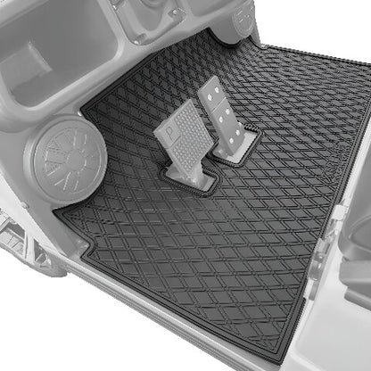 Xtreme Golf Cart Mat Compatible with Evolution Classic, Turfman - Red Trim