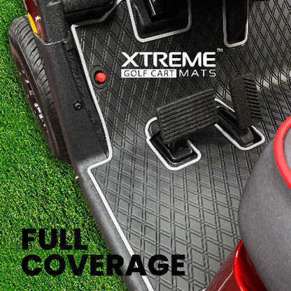 Xtreme Golf Cart Floor Mat Compatible with MadJax Eseries Models -Grey Trim
