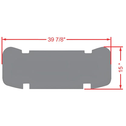 E-Z-GO RFS PRO - Rear Facing Foot Rest Mat - Fits E-Z-GO L6/RXV/S4 Rear Seat Kit - PRO Series