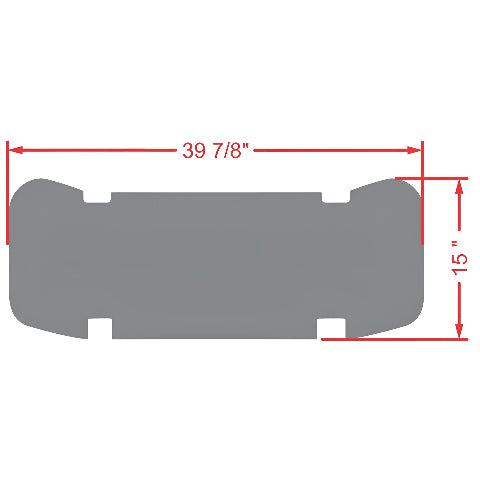 E-Z-GO RFS PRO - Rear Facing Foot Rest Mat - Fits E-Z-GO L6/RXV/S4 Rear Seat Kit - PRO Series
